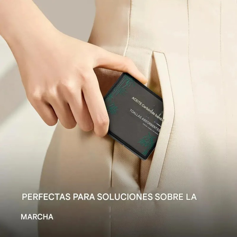200pz Toallas Absorbentes Grasa Con Espejo Papel Arroz Plateado Zynlora