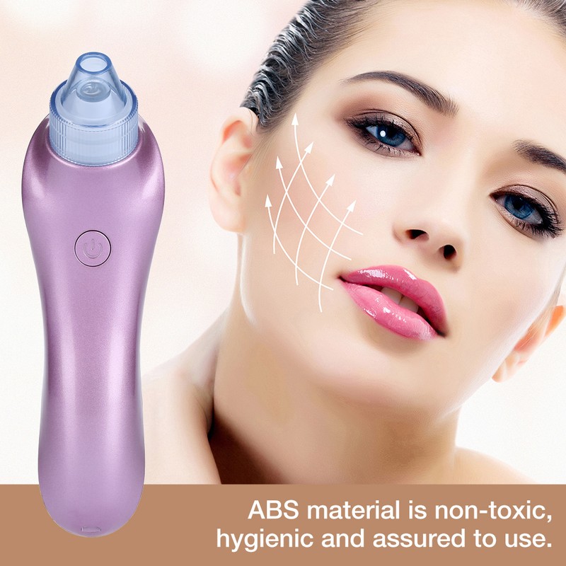 4 Replaceable Heads Blackhead Vacuum Removal Pore Acne Suction Cleanser