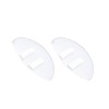 DROGO 3 Pairs Silicone Eyeglass Nose Pads, 15mm Clear 'D