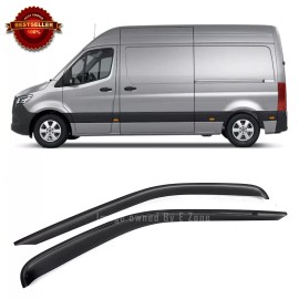 SDZ Front Window Visor Sun Vent Rain Wind Guard Shade Fit 06-18 Sprinter 2500 3500