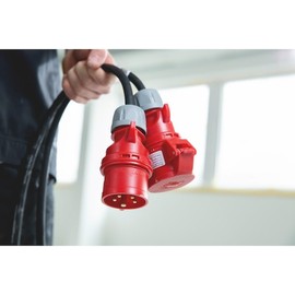 Würth CEE Plug 16A 5-Pin 6h IP44/IP54 - Robust Industrial Plug with Screw Terminals for Workshop, Construction Site & Industry