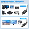 Wireless HDMI Receiver,4K Decode 1080P Output HDMI Extender, Plug and
