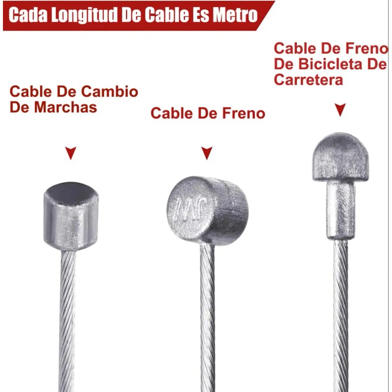 Kit Cables De Freno Y Cables Cambio Velocidades Bicicleta
