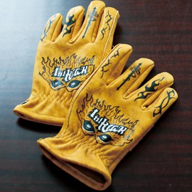 OLSON DEEPAK Fantastic Cowhide Leather Gardening Gloves for Men&Women,Thorn Proof Safety Work Gloves for Gardening,Construction,Moerbike,Hiking,Climbing,Heavy Duty Rigger Gloves (Fancy Yellow, XL)