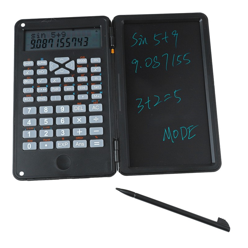 Scientific Calculator Two Row LCD Display Writing Tablet Sensitive Multifunction