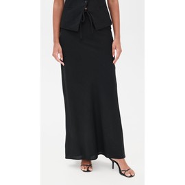 WAYF Women's Maxi Skirt, Black, M
