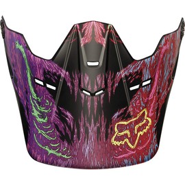 Fox Racing Dragnar Visor Youth MX15 V1 Off-Road Motorcycle Helmet Accessories - Matte Black/No Size