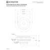 Kingston Brass K121BAC Fresno 3-1/2" Stainless Steel Kitchen Sink Basket