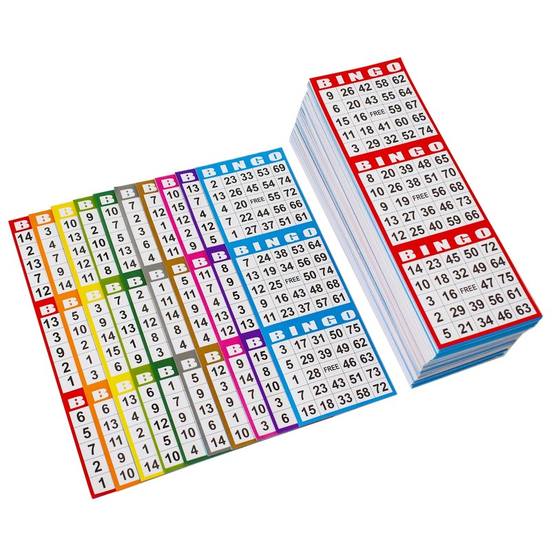 SEETOOOGAMES Bingo Paper Game Cards - 3 Card - 100