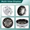 AUTOKAY Wheel Hub Center Cap Chrome for Dodge Ram 2500