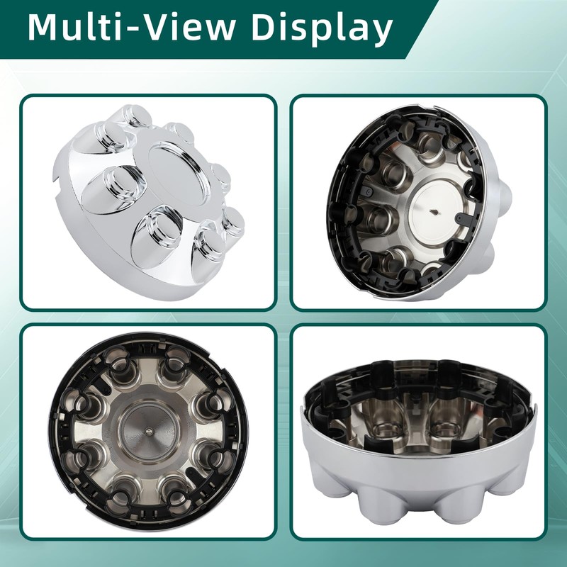 AUTOKAY Wheel Hub Center Cap Chrome for Dodge Ram 2500