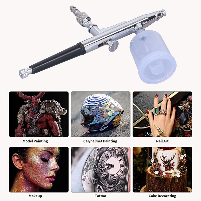 Airbrush Kit Maximum 10L 30Mpa 0.2 To 0.3mm Adjustable Nozzle