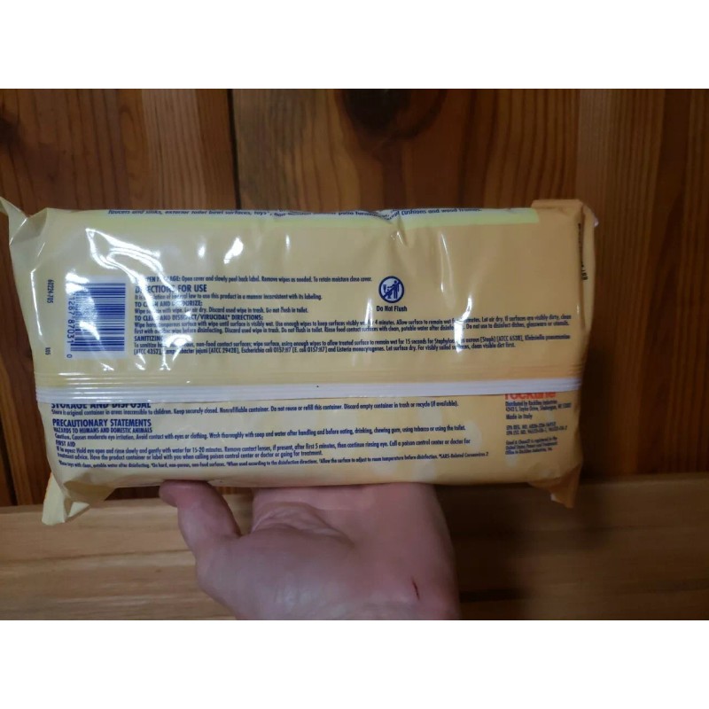 Good & Clean Disinfecting Wipes Lemon 72 Count Each Pack