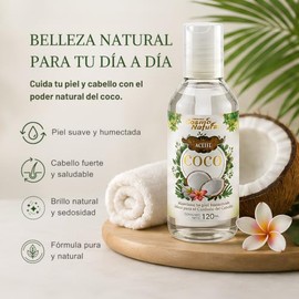 Aceite Corporal de Coco Cosmo Natural, Hidratación Profunda y Suavidad 120ml