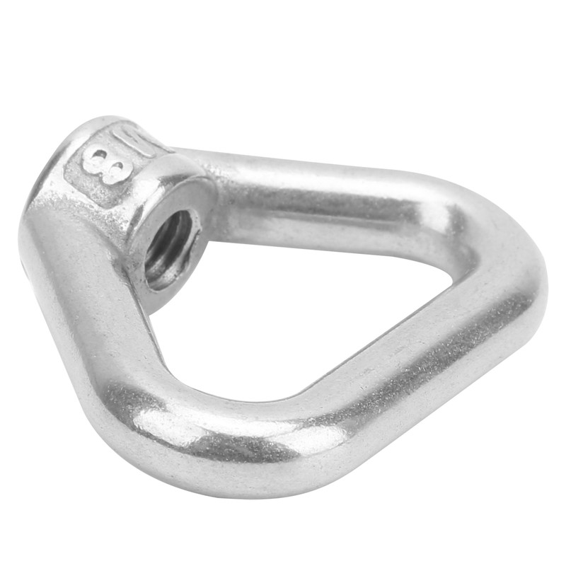 10pcs Silver Screw Nut 304 Stainless Steel Triangle Ring Nut