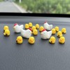 NMOHYDEU 20Pcs Cute Mini Chicken Car Accessories Kawaii Car Dashboard