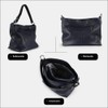 1990s Women's Genuine Leather Shoulder Bag Medium Leather Hobo Shoulder