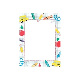 Great Papers! School Stuff Letterhead, 80 Count, 8.5"x11" (2013195)