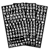 Numbers Alphabet Stickers, Small, Waterproof, Made in Japan, 0.4 inches
