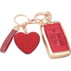 Meruns Compatible with Range Rover key fob cover with Keychain,