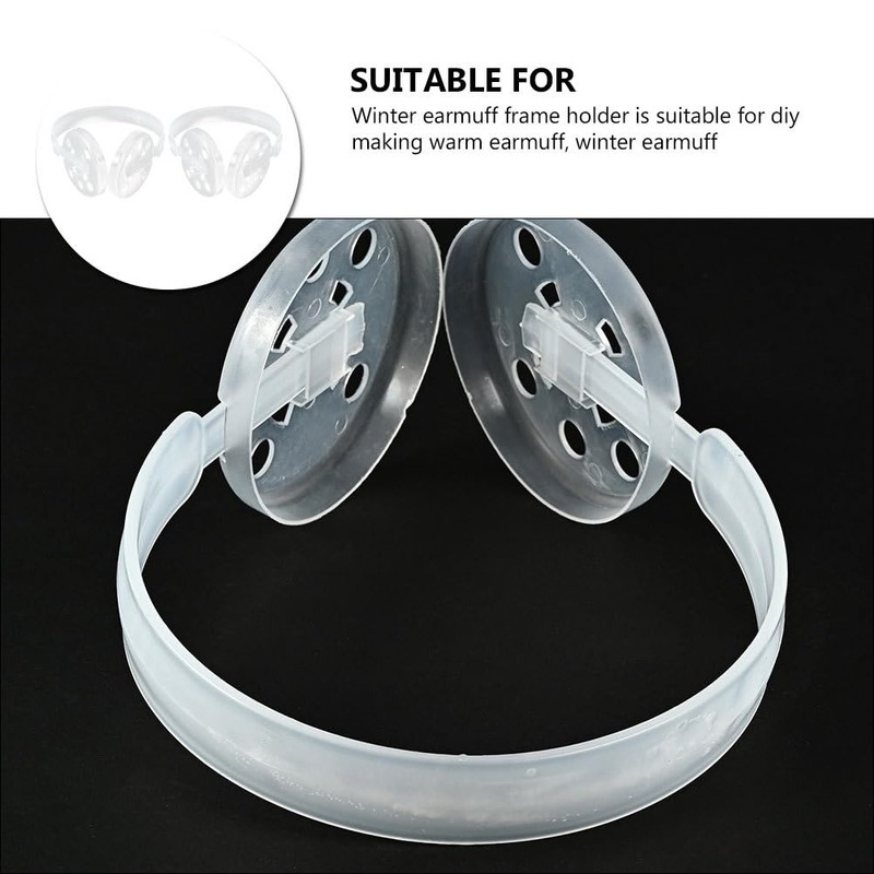 JECOMPRIS Plastic Ear Muffs Frame Holder for DIY Winter Earmuffs