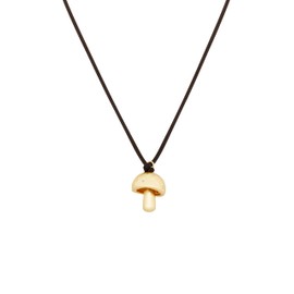 OJERRY Preppy Hippie Punk Rock Alt Edgy Indie Mushroom Shroom Techno Rave Party Cord Choker Necklaces Grunge Grungy Aesthetic Y2K Necklace Accessories Jewelry Outfit Inspo for Women (Yellow)