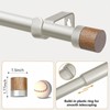 Nickel Curtain Rods for Windows 72 to 144 Inches(6-12ft),1 inch