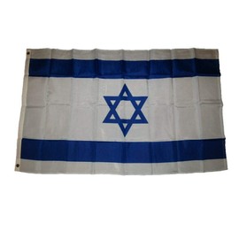 JumpingLight 3x5 Israel Star of David Jewish 210D Nylon Flag 3x5 Grommets Fade Resistant - Quality Flags
