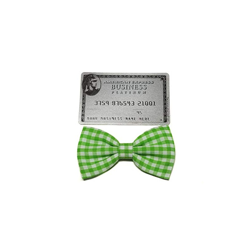 EmilyRose Couture Gingham Hair Bows (Alligator Clip, Green)