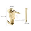 sourcing map 30 Pieces Picture Hangers Photo Frame Hanging Hook