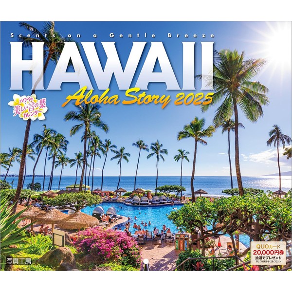 Photo Studio Calendar | Hawaii 2025 Small Calendar Wall Hanging