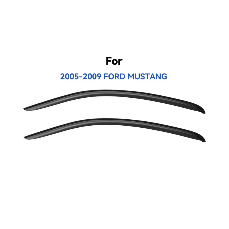 Window Visors Rain Guards Shield for 2005-2009 Ford Mustang, Out-Channel