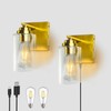 ThyFenno Dimmable Battery Operated Wall Sconce Set of 2, Rechargeable