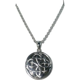 JC Walsh and Sons Silver-Plated Celtic Knot Necklace – Timeless Symbol of Eternity and Irish Heritage