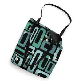 Midcentury Mid Century Retro Abstract Geometric Teal Shapes Tote Bag