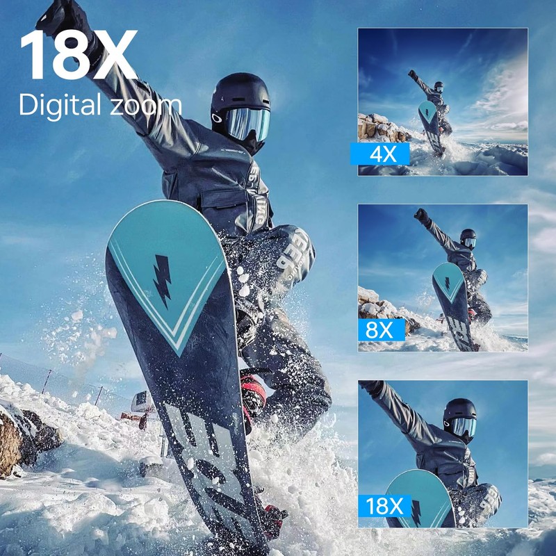 Dumjug 4K Digital Camcorder Video Camera with IR Night Vision,