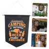 Mipcase Camping Flag Banner Triangle Bunting Decoration Durable Party Banner
