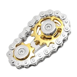 GETON 歯車 ギア フィジェット チェーン トイ ストレス解消 ADHD 自閉症 暇つぶし おもちゃ 玩具 (ゴールド)