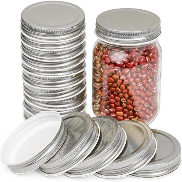 BSL® 50Pcs Wide Mouth Mason Jar Lids Canning Lids for
