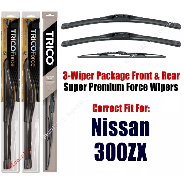 TRICO Wipers 3-Pack Hi-Performance - fits 1990-1994 Nissan 300ZX -