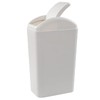 Ordate 12 Litre Plastic Swing Lid Trash Bin, 1 Pack,