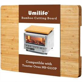 Cutting board Compatible with Panasonic NB-G110P FlashXpress Toaster Oven, Accessories for Countertop Oven, With Heat Resistant Non-Skid Silicone Feet, Creates Storage Space, Protects Cabinets