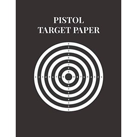 Pistol Target Paper: Perfect for Gun Rifle Pistol Airsoft BB Gun Pellet Gun Air Rifle or Training Bullseye Archery