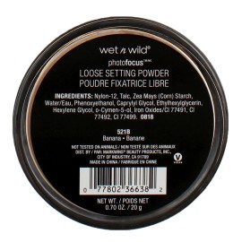 Wet N Wild 2 Pack Wet n Wild PhotoFocus Loose Setting Powder, Banana 521B, 0.7 oz