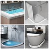 2 Metros Barrera Impermeable Presa de Agua para Ducha, Barrera