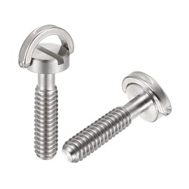 sourcing map Camera Tripod Screw 1/4 Inch Connector Mounting Screw Adapter Slotted 1.02 Inch Length for Camera Stand Microphone Holder Stainless Steel Pack of 2