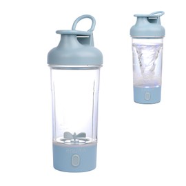 daasigwaa Electric Protein Shaker Bottle, 25.4 Oz Pulse Blender Bottles For Protein Mixes, | Tritan | Bpa Free| Portable Mixer Cup, Rechargeable Shake Cups And Meal Replacement Shakes(Blue)