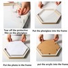 Hexagon Shaped Photo Frame Creative Wooden Wall Hanging Picture Frames