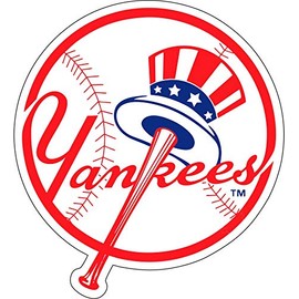 NY Sticker (5-Different Sizes) New York Vinyl Decal Circle Logo, Baseball Stickers (3 inch)