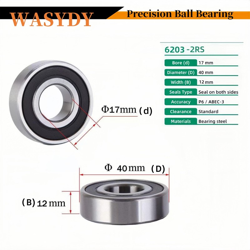 Wasydy Precision Ball Bearing Replacement for Pentair Whisperflo Pool Pump,